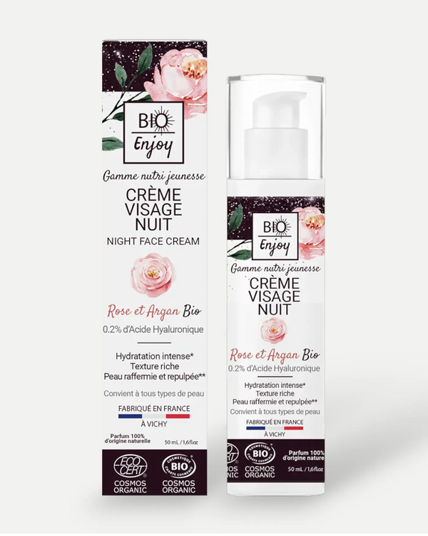 Crème NUIT ROSE ARGAN 50 ML - Bio Enjoy
