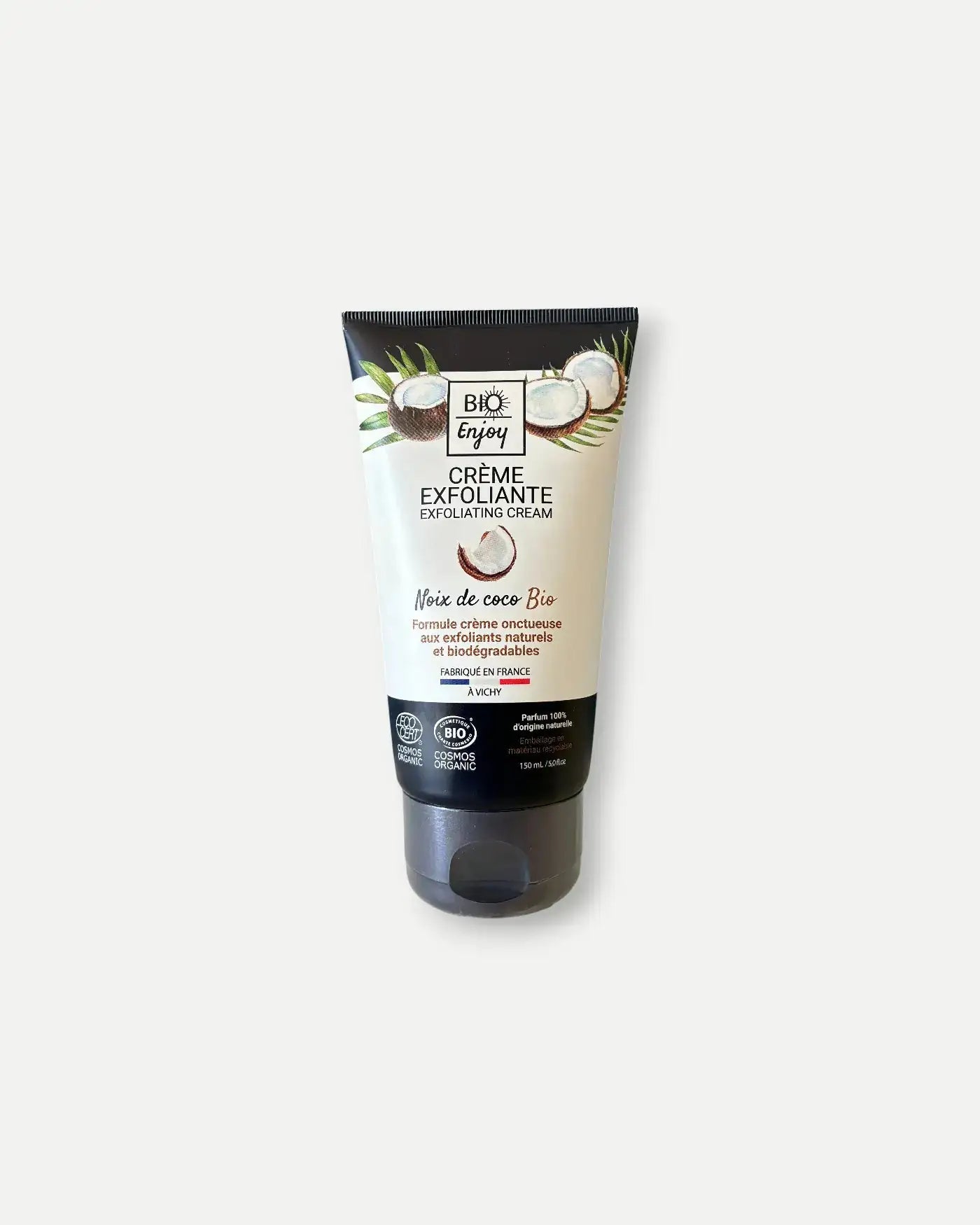Crème exfoliante corps Noix de coco BIO 150mL - Bio EnjoyCrème exfoliante corps Noix de coco BIO 150mL - Bio Enjoy