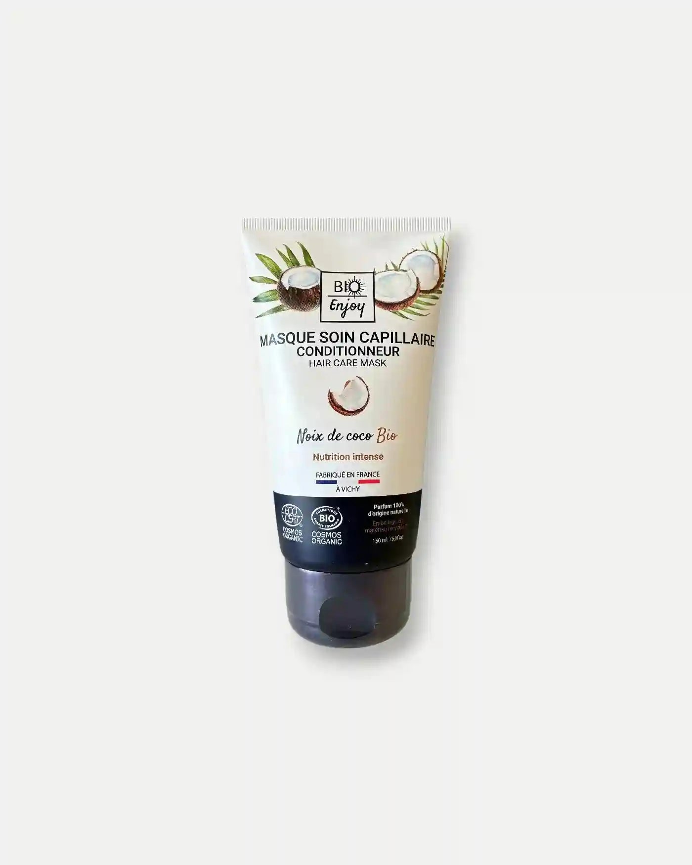 Masque capillaire Noix de coco BIO 150mL - Bio EnjoyMasque capillaire Noix de coco BIO 150mL - Bio Enjoy